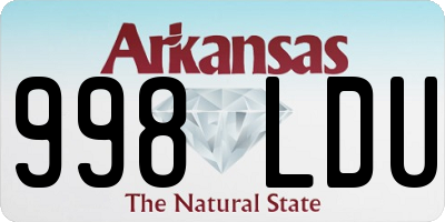 AR license plate 998LDU