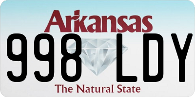AR license plate 998LDY