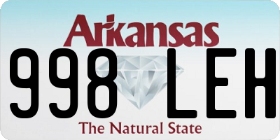 AR license plate 998LEH