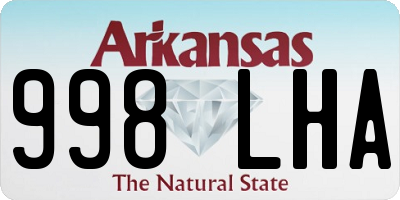AR license plate 998LHA