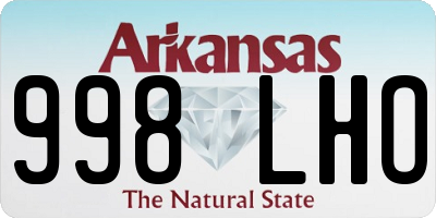 AR license plate 998LHO