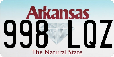 AR license plate 998LQZ