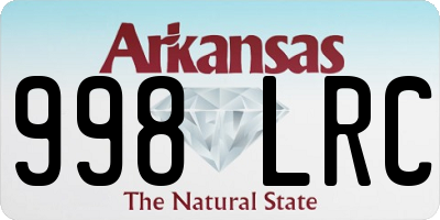 AR license plate 998LRC