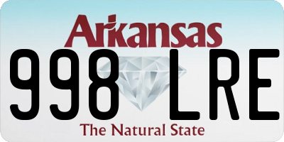 AR license plate 998LRE