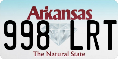 AR license plate 998LRT