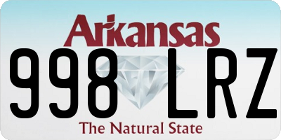 AR license plate 998LRZ