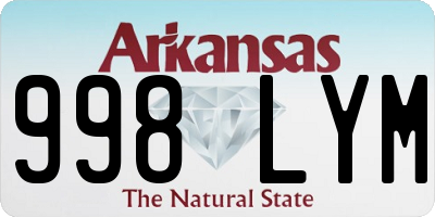 AR license plate 998LYM