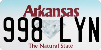 AR license plate 998LYN