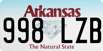 AR license plate 998LZB
