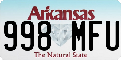 AR license plate 998MFU