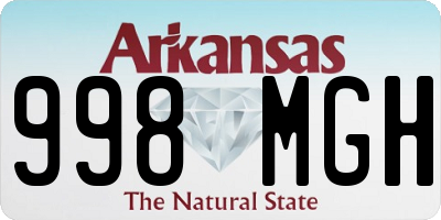 AR license plate 998MGH