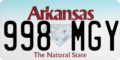 AR license plate 998MGY