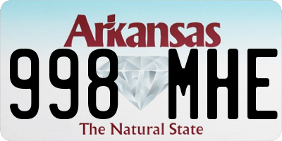 AR license plate 998MHE