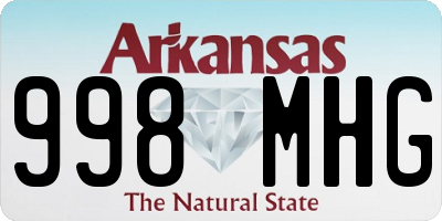 AR license plate 998MHG