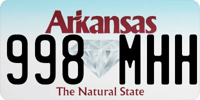AR license plate 998MHH