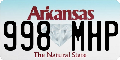 AR license plate 998MHP