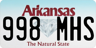 AR license plate 998MHS