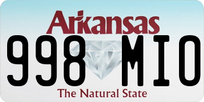 AR license plate 998MIO