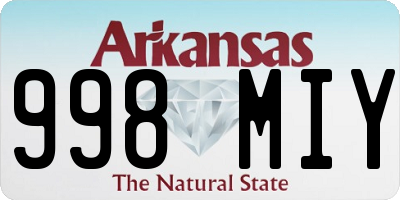 AR license plate 998MIY