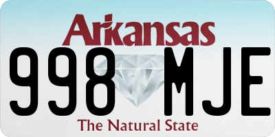 AR license plate 998MJE