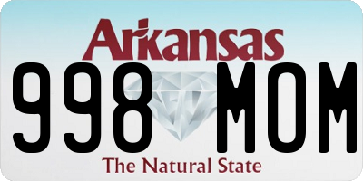 AR license plate 998MOM