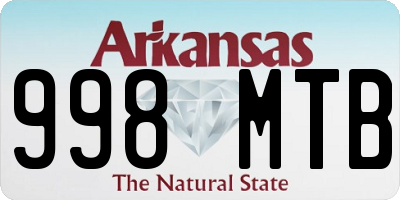 AR license plate 998MTB