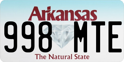 AR license plate 998MTE