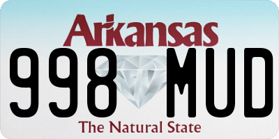 AR license plate 998MUD