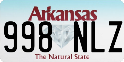 AR license plate 998NLZ