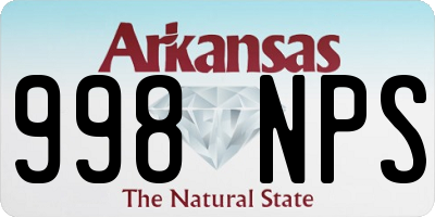 AR license plate 998NPS