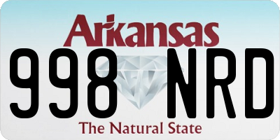 AR license plate 998NRD
