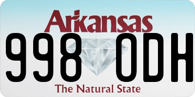 AR license plate 998ODH