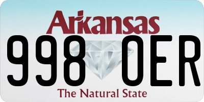 AR license plate 998OER