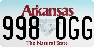 AR license plate 998OGG