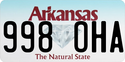 AR license plate 998OHA