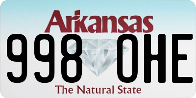 AR license plate 998OHE