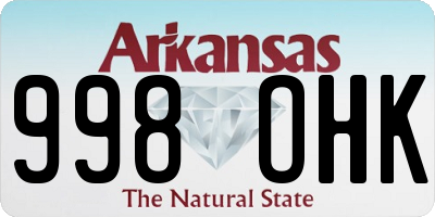 AR license plate 998OHK