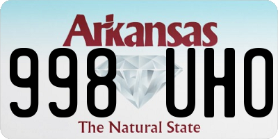 AR license plate 998UHO