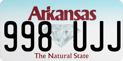 AR license plate 998UJJ