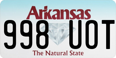 AR license plate 998UOT