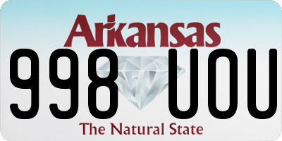 AR license plate 998UOU