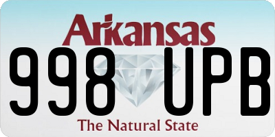 AR license plate 998UPB