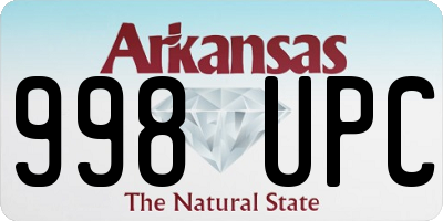 AR license plate 998UPC