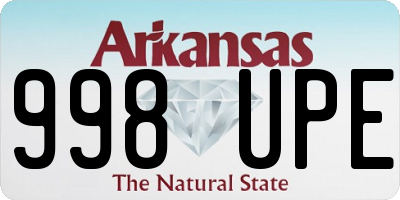 AR license plate 998UPE