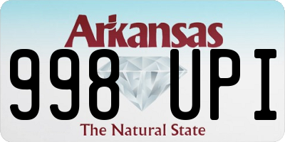AR license plate 998UPI
