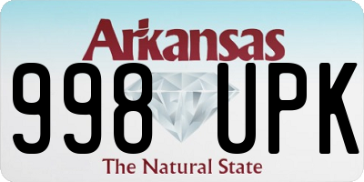 AR license plate 998UPK