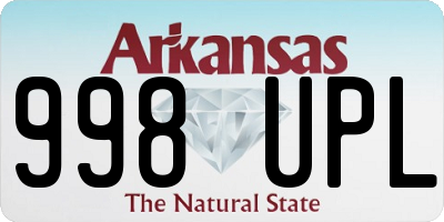 AR license plate 998UPL