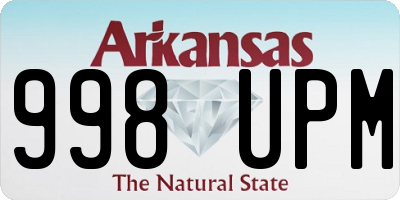 AR license plate 998UPM