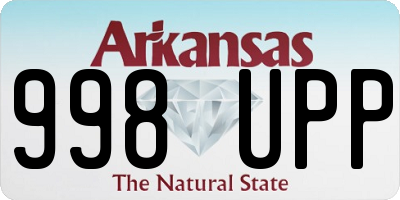 AR license plate 998UPP
