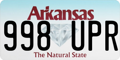 AR license plate 998UPR